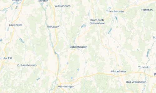 Regenradar Vorschaubild - Aktuelle Niederschläge in Babenhausen und Umgebung