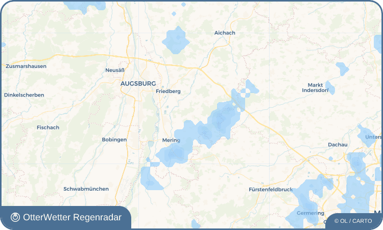 OtterWetter Regenradar-Widget Bachern