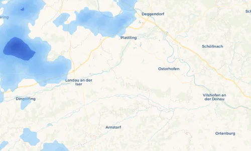 Regenradar Vorschaubild - Aktuelle Niederschläge in Bachling und Umgebung