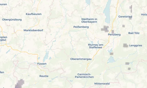 Regenradar Vorschaubild - Aktuelle Niederschläge in Bad Bayersoien und Umgebung