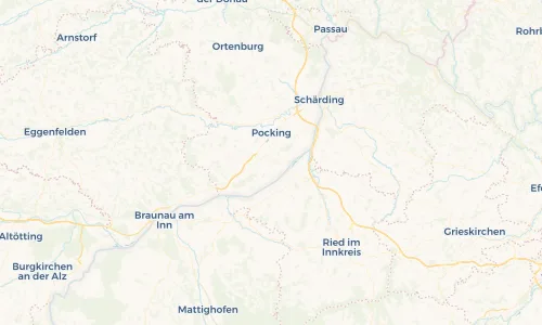 Regenradar Vorschaubild - Aktuelle Niederschläge in Bad Füssing und Umgebung