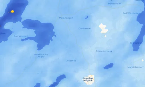 Regenradar Vorschaubild - Aktuelle Niederschläge in Bad Grönenbach und Umgebung