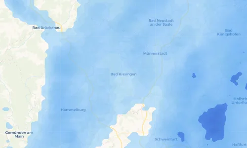 Regenradar Vorschaubild - Aktuelle Niederschläge in Bad Kissingen und Umgebung