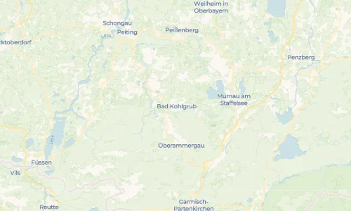 Regenradar Vorschaubild - Aktuelle Niederschläge in Bad Kohlgrub und Umgebung