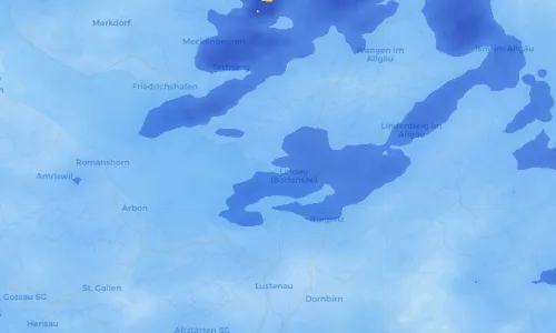 Regenradar Vorschaubild - Aktuelle Niederschläge in Bad Schachen und Umgebung
