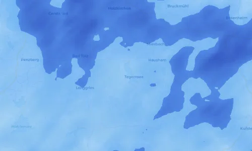 Regenradar Vorschaubild - Aktuelle Niederschläge in Bad Wiessee und Umgebung