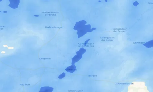 Regenradar Vorschaubild - Aktuelle Niederschläge in Bächingen an der Brenz und Umgebung