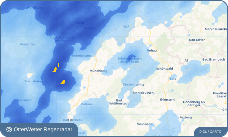 Widget-Vorschau für Bärlas Wetter-Widget-Vorschau mit Vorhersagedaten für Bärlas