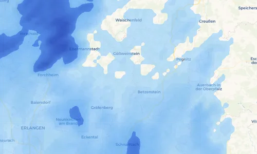 Regenradar Vorschaubild - Aktuelle Niederschläge in Bärnfels und Umgebung