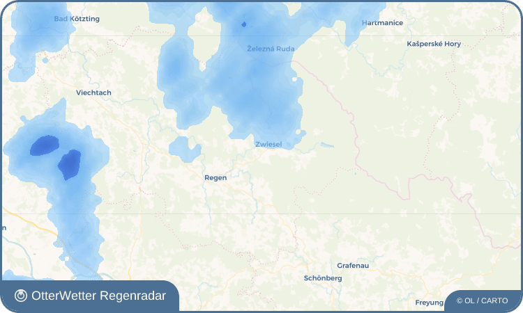 Wetter-Widget-Vorschau mit Vorhersagedaten für Bärnzell