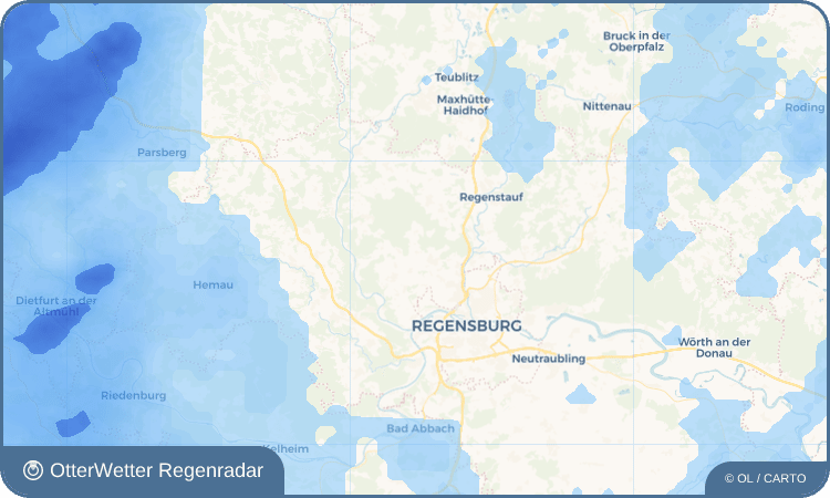 Wetter-Widget-Vorschau mit Vorhersagedaten für Baiern