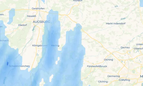Regenradar Vorschaubild - Aktuelle Niederschläge in Baindlkirch und Umgebung