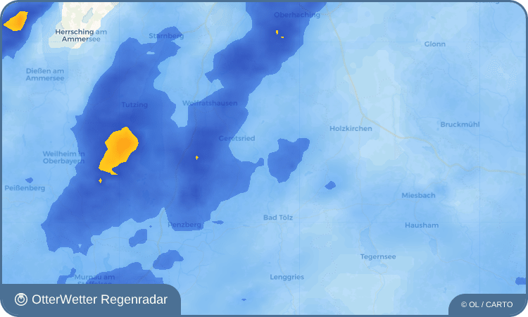 Wetter-Widget-Vorschau mit Vorhersagedaten für Bairawies