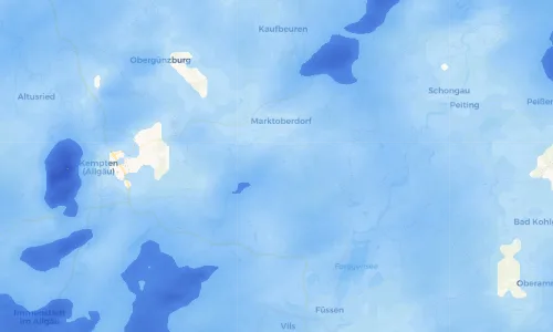 Regenradar Vorschaubild - Aktuelle Niederschläge in Balteratsried und Umgebung