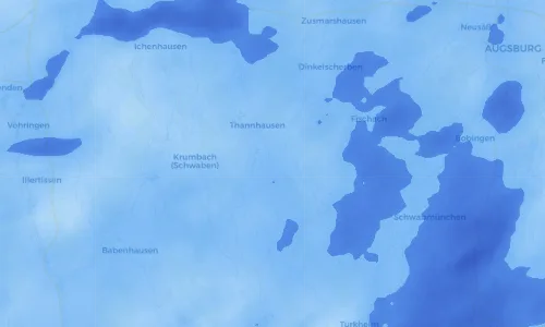 Regenradar Vorschaubild - Aktuelle Niederschläge in Balzhausen und Umgebung