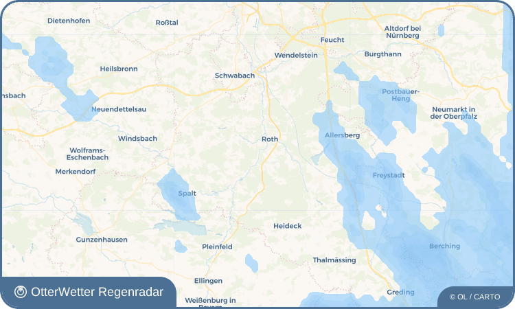 OtterWetter Regenradar-Widget Barnsdorf