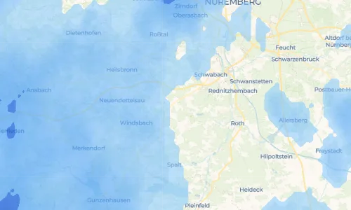 Regenradar Barthelmesaurach: aktuelle Niederschläge in Barthelmesaurach und Umgebung, Stand 17. Oktober 2026 um 22:35 Uhr