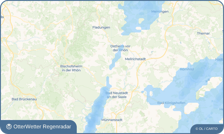 OtterWetter Regenradar-Widget Bastheim