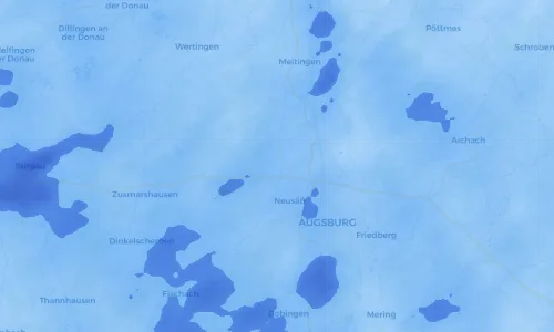 Regenradar Vorschaubild - Aktuelle Niederschläge in Batzenhofen und Umgebung