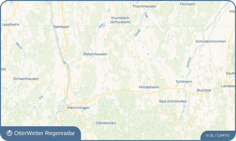 OtterWetter Regenradar-Widget Baumgärtle