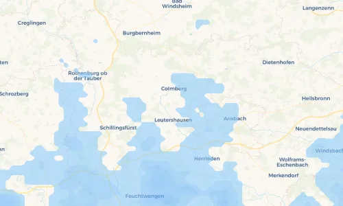 Regenradar-Vorschau: aktuelle Niederschläge in Bauzenweiler und Umgebung