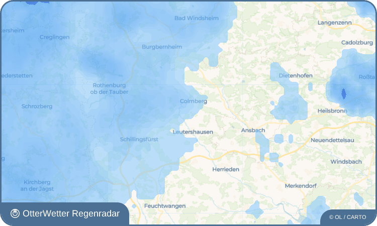 OtterWetter Regenradar-Widget Bauzenweiler