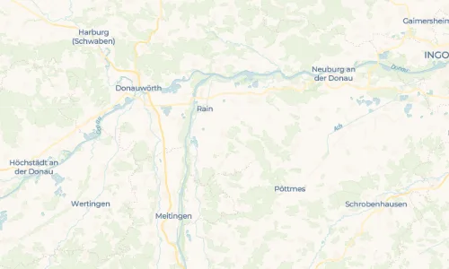 Regenradar Bayerdilling: aktuelle Niederschläge in Bayerdilling und Umgebung, Stand 25. Oktober 2026 um 13:10 Uhr