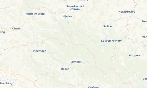 Regenradar Vorschaubild - Aktuelle Niederschläge in Bayerisch Eisenstein und Umgebung