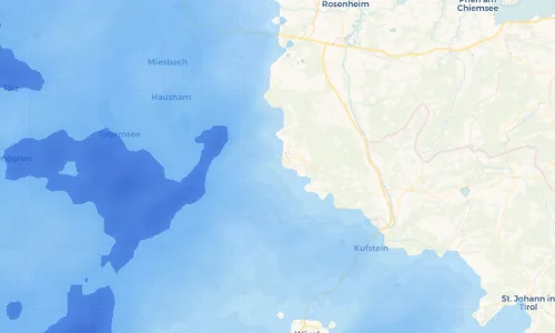 Regenradar Vorschaubild - Aktuelle Niederschläge in Bayrischzell und Umgebung