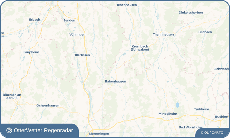 OtterWetter Regenradar-Widget Bebenhausen