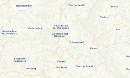 Regenradar Vorschaubild - Aktuelle Niederschläge in Bechtsrieth und Umgebung