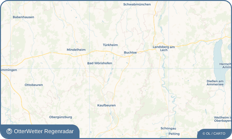 OtterWetter Regenradar-Widget Beckstetten