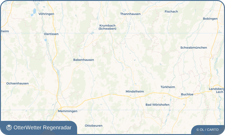 OtterWetter Regenradar-Widget Bedernau