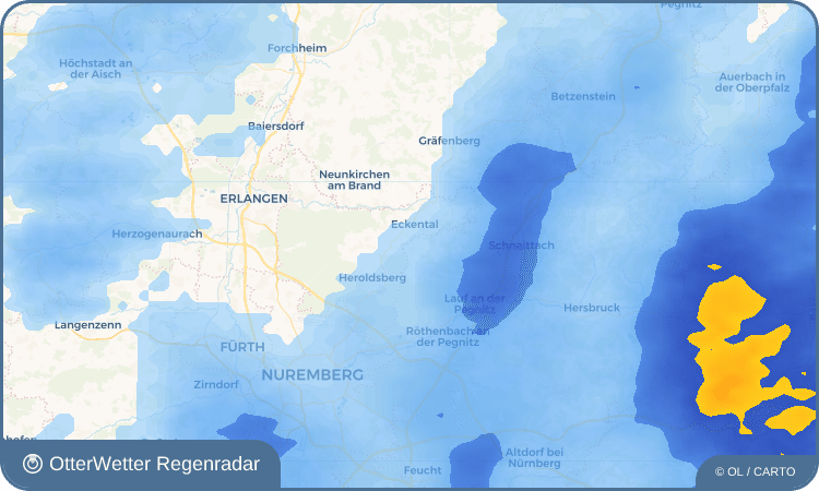 Wetter-Widget-Vorschau mit Vorhersagedaten für Beerbach