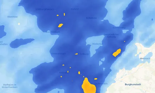Regenradar Vorschaubild - Aktuelle Niederschläge in Beiersdorf und Umgebung