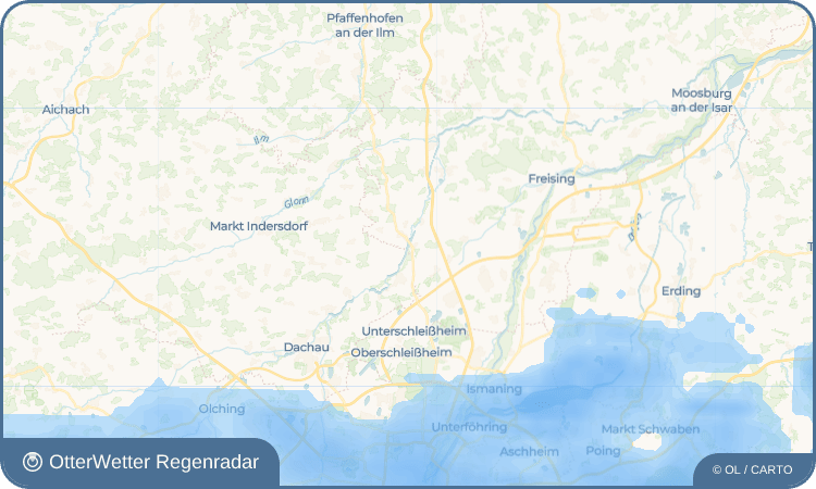 OtterWetter Regenradar-Widget Bergfeld