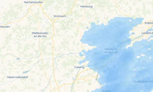 Regenradar Vorschaubild - Aktuelle Niederschläge in Berghaselbach und Umgebung