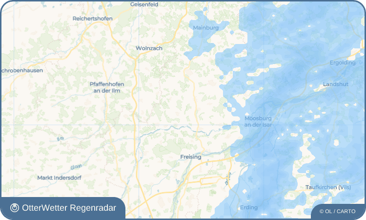 OtterWetter Regenradar-Widget Berghaselbach