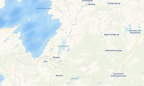Regenradar Vorschaubild - Aktuelle Niederschläge in Berghof und Umgebung