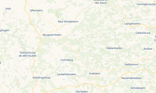 Regenradar Vorschaubild - Aktuelle Niederschläge in Berglein und Umgebung