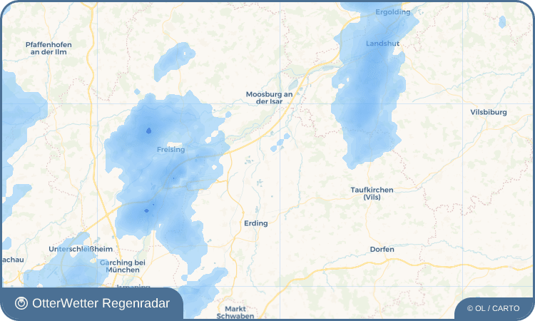 Widget-Vorschau für Berglern Wetter-Widget-Vorschau mit Vorhersagedaten für Berglern