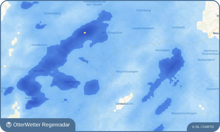 OtterWetter Regenradar-Widget Bergnerzell