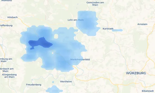 Regenradar Vorschaubild - Aktuelle Niederschläge in Bergrothenfels und Umgebung