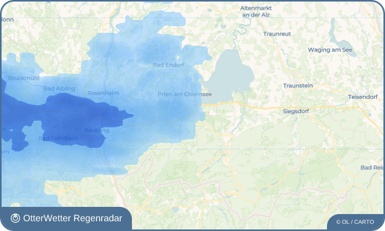 OtterWetter Regenradar-Widget Bernau am Chiemsee