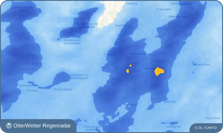 OtterWetter Regenradar-Widget Bernried am Starnberger See