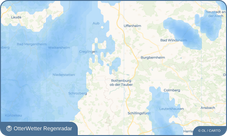 OtterWetter Regenradar-Widget Bettwar