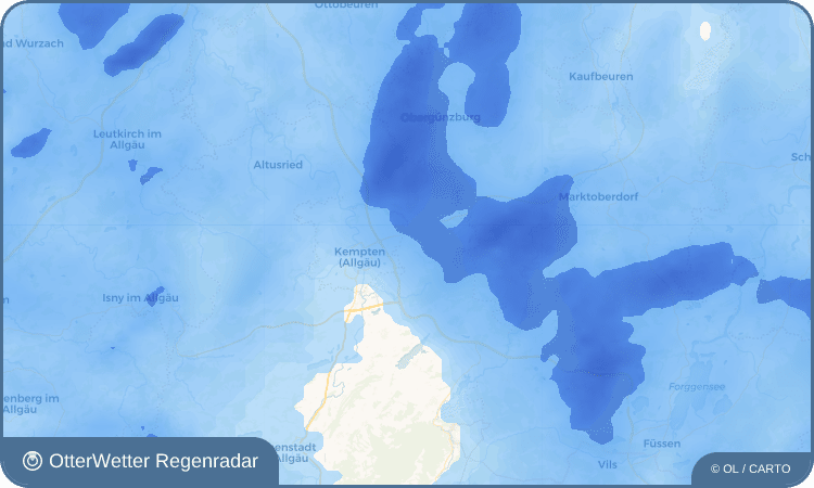 OtterWetter Regenradar-Widget Betzigau