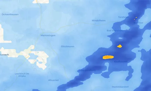 Regenradar Vorschaubild - Aktuelle Niederschläge in Betzisried und Umgebung
