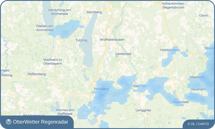 Widget-Vorschau für Beuerberg Wetter-Widget-Vorschau mit Vorhersagedaten für Beuerberg