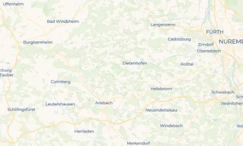 Regenradar Vorschaubild - Aktuelle Niederschläge in Beutellohe und Umgebung